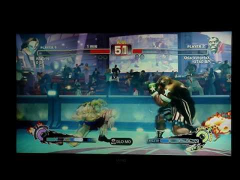 SSF4: XblackvegetaX (Rog) vs AZ Greg (Vega) - GAF Endless Battle Mode - Set 1