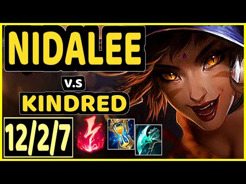 NIDALEE vs KINDRED - 12/2/7 KDA JUNGLE CHALLENGER GAMEPLAY - EUW