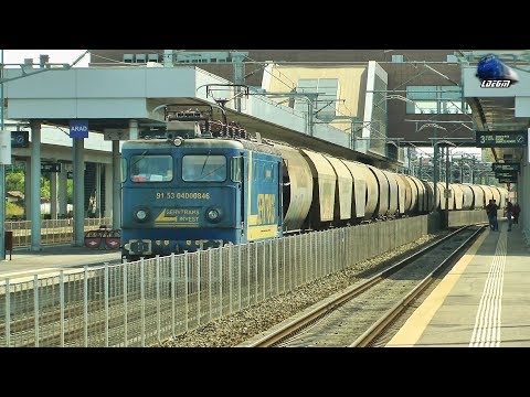 LE5100KW 40-0084-6 & Marfar EXPRESS FWD Freight Train in Gara Arad Station - 19 September 2019