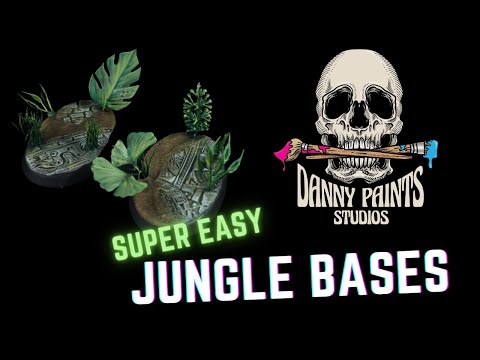 EASY  Jungle Ruins Bases for your minis!