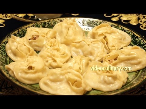 Steamed Dumplings - Uzbek Manti with Meat & Potato Recipe