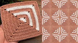 How to Crochet Granny Square ,Simple & Beautiful Pattern