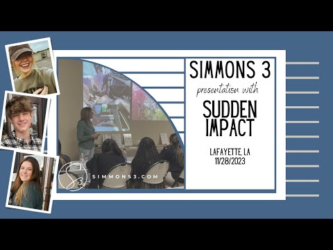 Simmons 3 presentation with Sudden Impact on 11/28/2023
