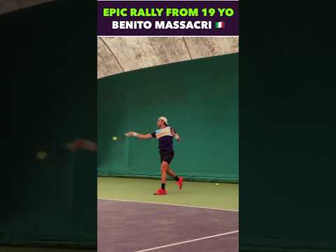 EPIC 19 YO BENITO MASSACRI RALLY #tennis #shorts