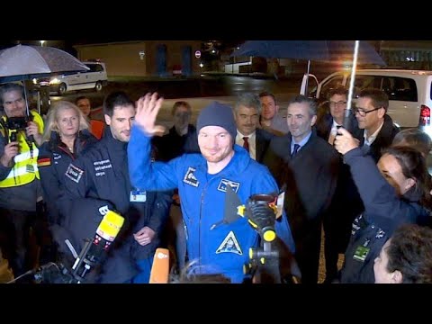 Alexander Gerst ist nach 197 Tagen im All wieder in Deutschland