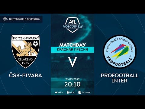 AFL22. United World 3. Day 3. ČSK-Pivara - ProFootball Inter