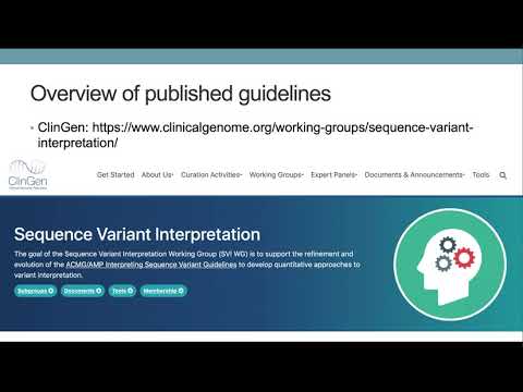 Introduction to ACMG Genetic Variant Classification