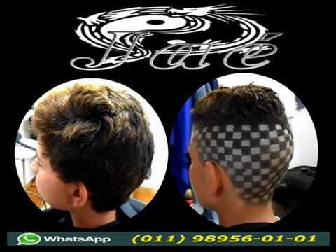 corte de cabelo xadrez quadradinho - jaé arte black