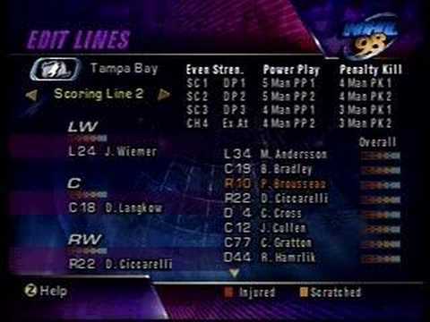 nhl all star hockey 98 saturn