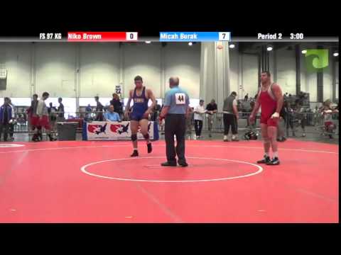 Mens FS FS 97 KG - Niko Brown vs. Micah Burak