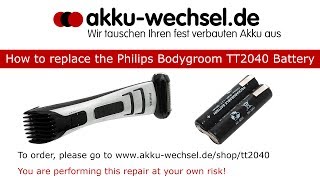 Akku-Wechsel beim Philips Bodygroom Series 7000 TT2040 Haarschneider