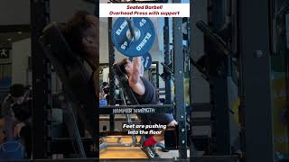 Seated Barbell Overhead Press demonstration thumbnail