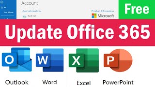 How to Update Microsoft Office, Outlook, Word, Excel, PowerPoint | How