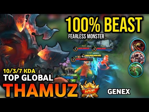 THAMUZ BEST BUILD 2022 | TOP GLOBAL THAMUZ GAMEPLAY | MOBILE LEGENDS✓