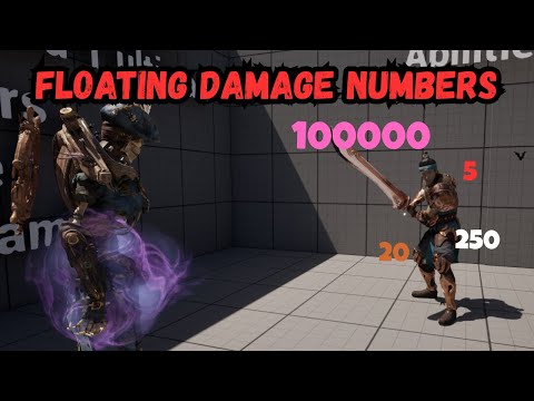 Floating Damage Numbers in Unreal Engine 5
