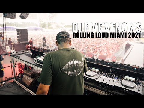 DJ Five Venoms | Rolling Loud Miami 2021 Feat. LPB Poody, Moe, Yak Gotti, Kuttem Reese, Cliff Savage
