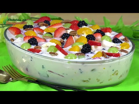 ENSALADA DE FRUTAS CON CREMA | RECETA RENTABLE para NEGOCIO DESDE CASA