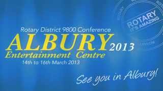 preview picture of video 'Albury - Rotary District 9800 Conference 2013'