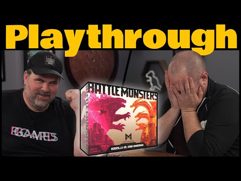Battle Monsters: Godzilla vs. King Ghidorah play Through | The Brothers Murph
