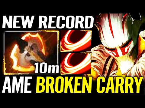 WTF Min 10 Battle Fury - New Record Juggernaut Hard Carry by AME Dota 2