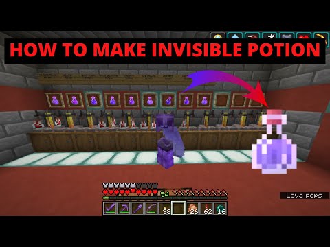 TECHY GAMER - HOW TO MAKE INVISIBLE POTION IN MINECRAFT | #SHORTS