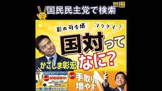 国民民主党 かごしま彰宏 国体ってなに？ 4月11日