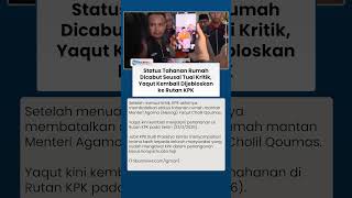 Download lagu The Corruption Eradication Committee (KPK) Revoked Gus Yaqut's House Arrest Status After Drawing ... mp3 Download lagu The Corruption Eradication Committee (KPK) Revoked Gus Yaqut's House Arrest Status After Drawing ... mp3