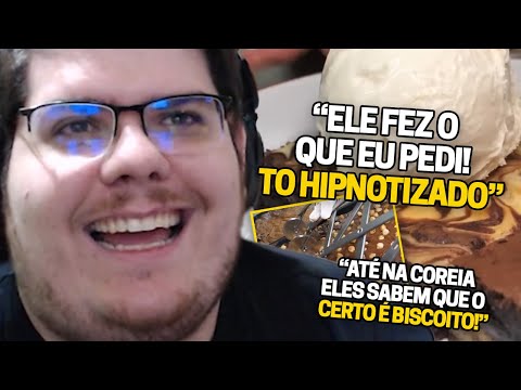 CASIMIRO REAGE: BROWNIES COM SORVETE E UM DETALHE QUE FOI PEDIDO E ELE FEZ! | Cortes do Casimito