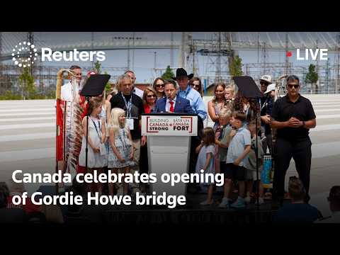 Video Thumbnail: LIVE: Canada celebrates opening of Gordie Howe bridge