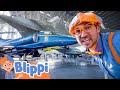 Blippi Visits The Museum Of Flight Learn About Planes Educational Videos For Kids