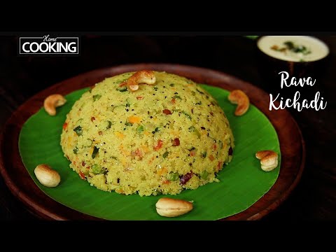 Rava Kichadi Recipe | Sooji Kichadi | Breakfast Recipes | Rava Upma Recipe | Tiffin Recipes