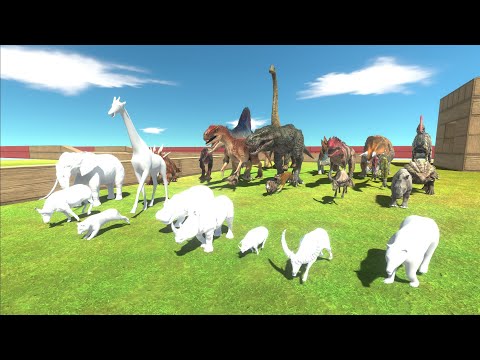Race to eat Albino Modern Mammals - Animal Revolt Battle Simulator