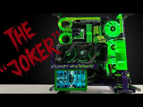 INSANE Joker x Batman Custom Water Cooled Gaming PC Build