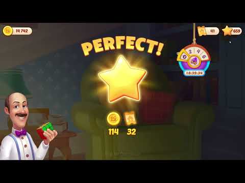 Homescapes Level 3021 Hard - No Boosters (13 Moves)