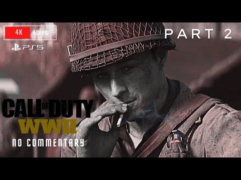 "Call of Duty WW2 Part 2 PS5 - No Commentary Full Walkthrough!"