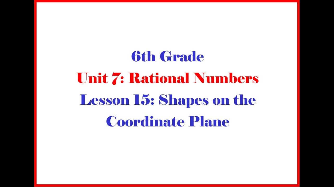 6 7 15 Grade 6 Unit 7 Lesson 15 Morgan - Open Up Resources