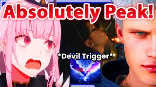 Calli's reaction to the opening cutscene of Devil May Cry 5 【Hololive EN】