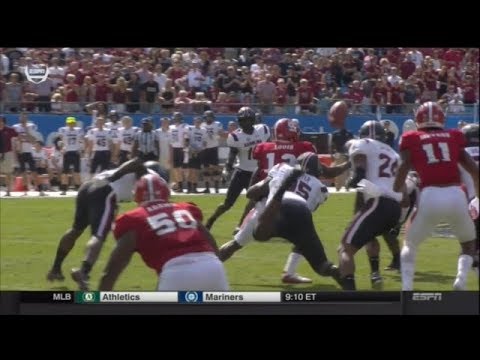 2017 USC vs NCST - Chris Lammons Forced Fumble, Rashad Fenton Fumble Recovery