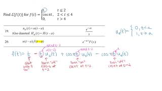 Laplace Transform of a Piecewise Function