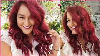 ME HICE CAMBIO DE LOOK EXTREMO/CABELLO RUBIO A ROJO en casa ¿Cómo quedé /Zulma Ibeth