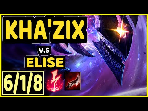 MEMENTO (KHA'ZIX) vs ELISE - 6/1/8 KDA JUNGLE CHALLENGER GAMEPLAY - EUW