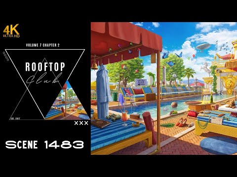 June's Journey Scene 1483 Vol 7 Ch 2 Rooftop Club *Full Mastered Scene* 4K