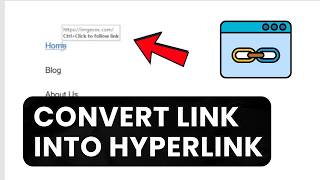 How To Convert Link Into Hyperlink