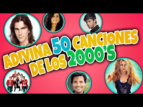 ADIVINA 50 CANCIONES DE LOS 2000´S | Test de música | HITS 2000  🎵🎧 | QuizMix - Trivia