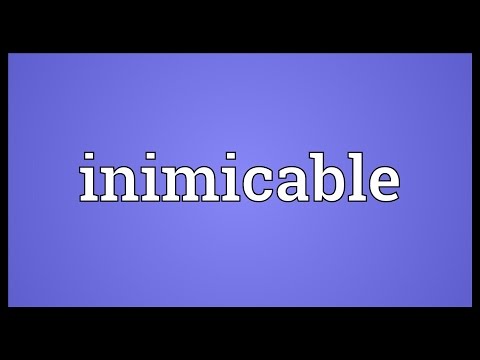 Inimicable Meaning