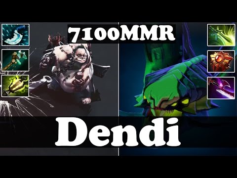 Dota 2 - Dendi 7100 MMR Plays Pudge And Viper - Ranked Match Gameplay