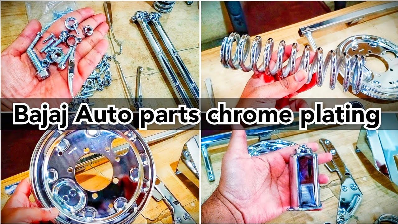 Bajaj Auto BS6 parts chrome plating || spring, front wheel cover etc.