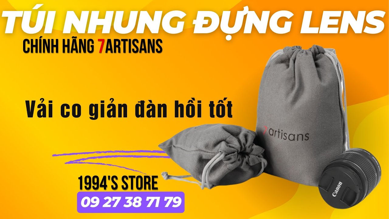 Video Túi Đựng Lens Máy Ảnh 7artisans 25mm 35mm 50mm
