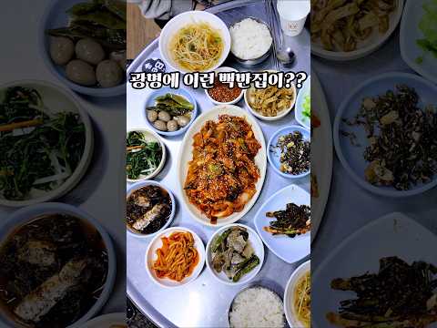 전라도 이모님이 직접 만든 기본찬 8가지가 푸짐히 나오는 광명 백반집 영상 썸네일