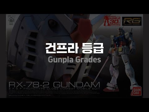 건프라 등급이란? SD/HG/MG/RG/PG 정리